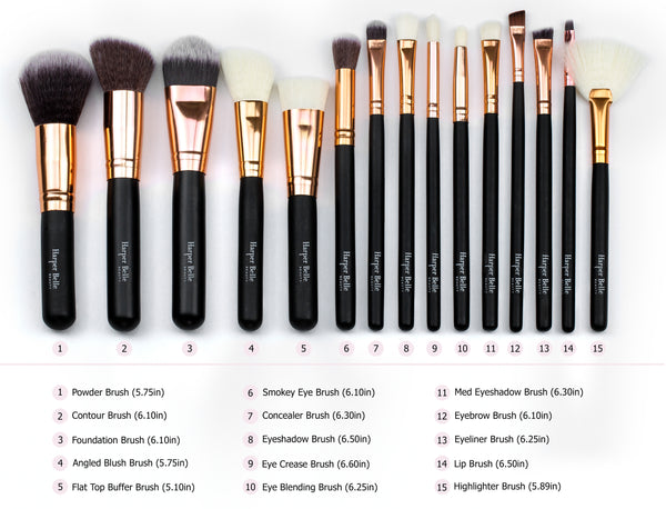 Signature Black Makeup Brush Set