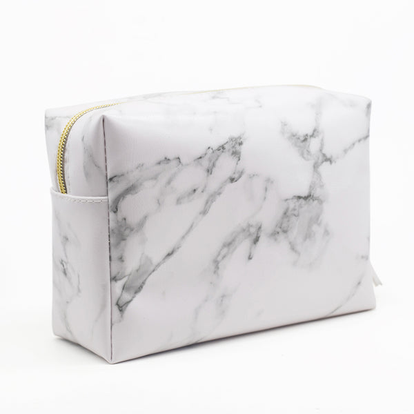 White Marble Cosmetic Bag