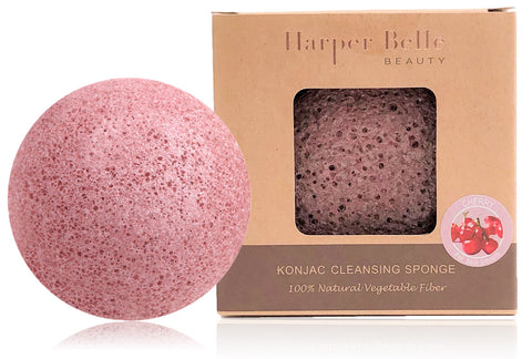 Organic Konjac Sponge | Cherry Blossom for Normal & Combination Skin