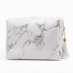 White Marble Cosmetic Bag