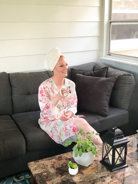 Microfiber Hair Drying Turban | Ivory
